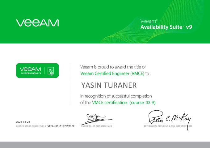 Gig Preview - Configure and fix your veeam backup solution vmce cert engineer