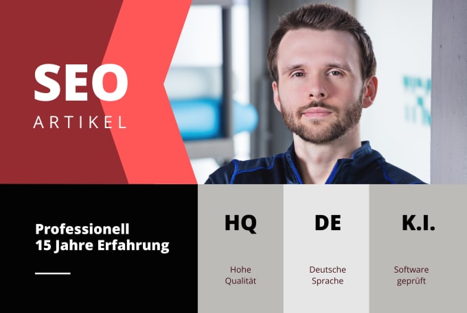 Gig Preview - Write SEO articles and texts in german for your blog or website