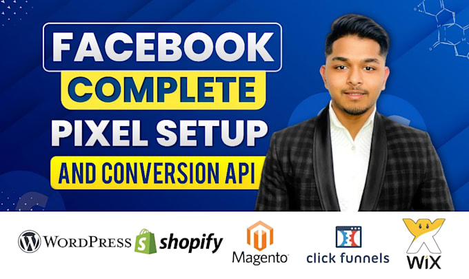 Gig Preview - Setup meta facebook pixel shopify, conversion API, fix pixel, GTM, ga4, tiktok