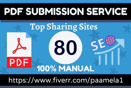 Gig Preview - Do submit your PDF or article to the top 80 pdf submission sites