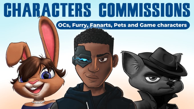 Gig Preview - Do a character or furry commission for you