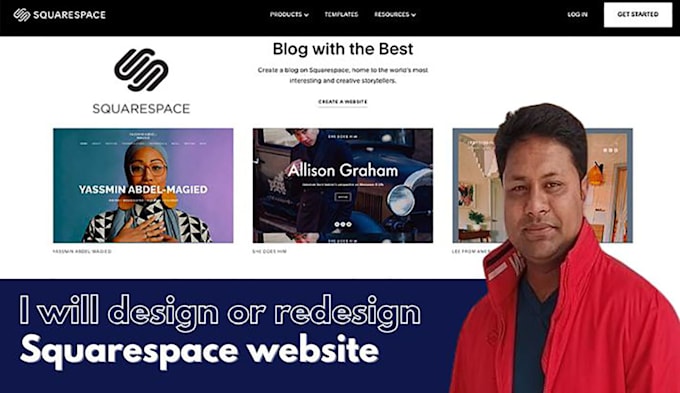 Bestseller - design or redesign squarespace website