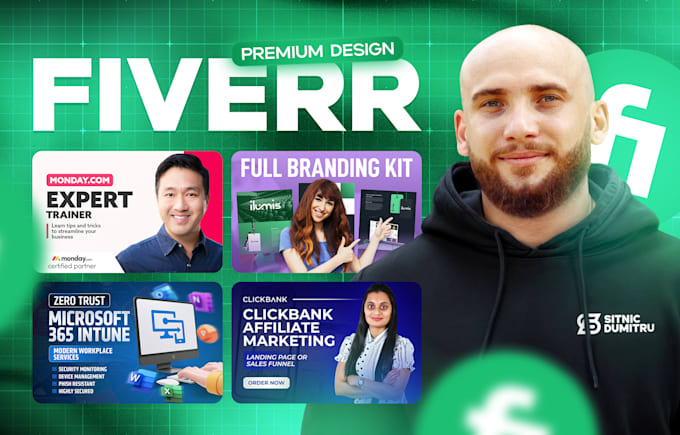 Gig Preview - Design professional fiverr gig image