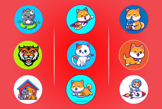 Gig Preview - Do shiba inu, meme crypto, cryptocurrency, animal logo for coins in 2 hours