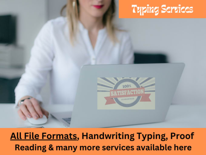 Gig Preview - Manage your typing work as a professional typist with high level accuracy