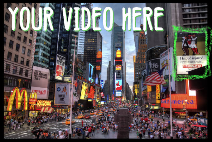 Gig Preview - Make your product look good in a times square billboard new york