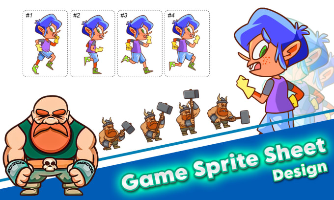 Gig Preview - Create 2d character design and animation for mobile game