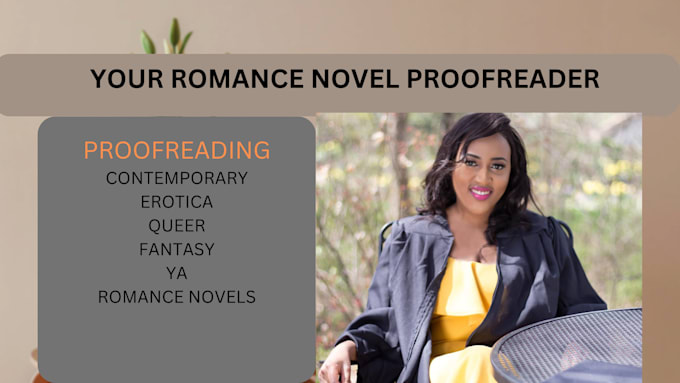 Gig Preview - Proofread your romance, erotica or queer novel