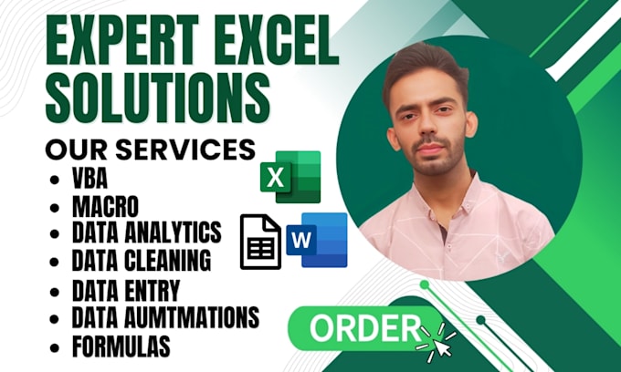 Gig Preview - Create custom excel spreadsheets,excel vba, excel macros, and google sheets