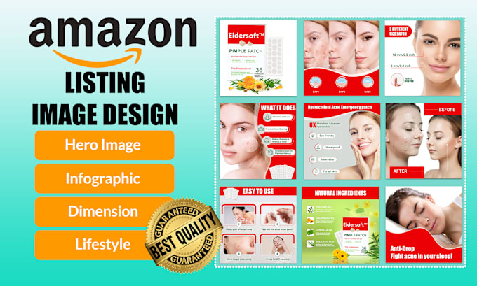 Gig Preview - Design stunning amazon product listing images infographic lifestyle pictures