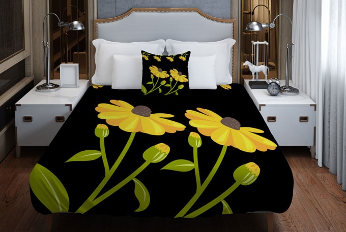 Gig Preview - Design custom pillows,shower curtains,bed sheet,floormat, blanket