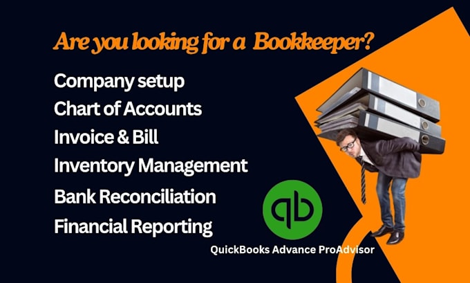 Gig Preview - Do accounting, and bookkeeping in quickbooks online