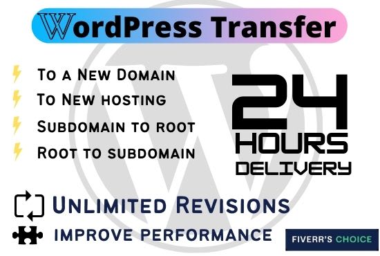 Gig Preview - Change wordpress old domain name to a new domain name