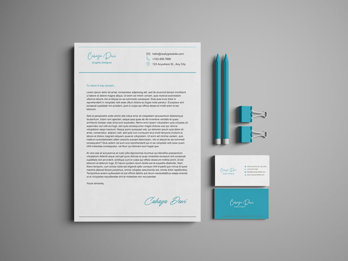 Gig Preview - Create business cards, letterhead and stationery design