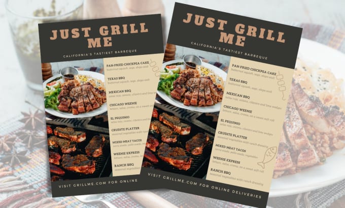 Gig Preview - Design any type of menu, flyer, brochure and banner