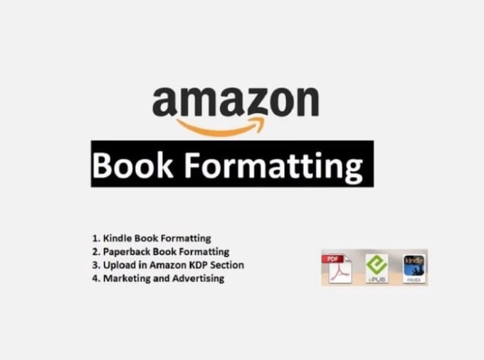 Gig Preview - Design and publish your book for print and ebook amazon KDP