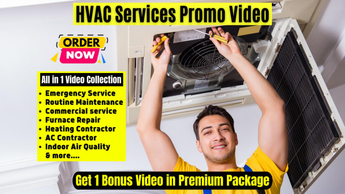 Gig Preview - Do hvac video or hvac repair maintenance services promo video