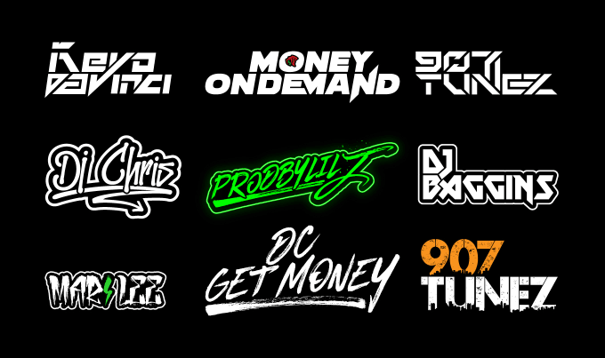 Gig Preview - Design music dj rap band hip hop typography or any text logo