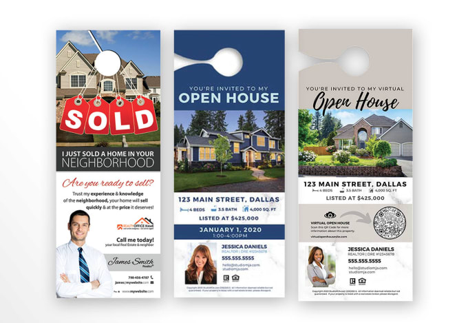 Gig Preview - Do professional real estate door hanger, dl flyer, poster,