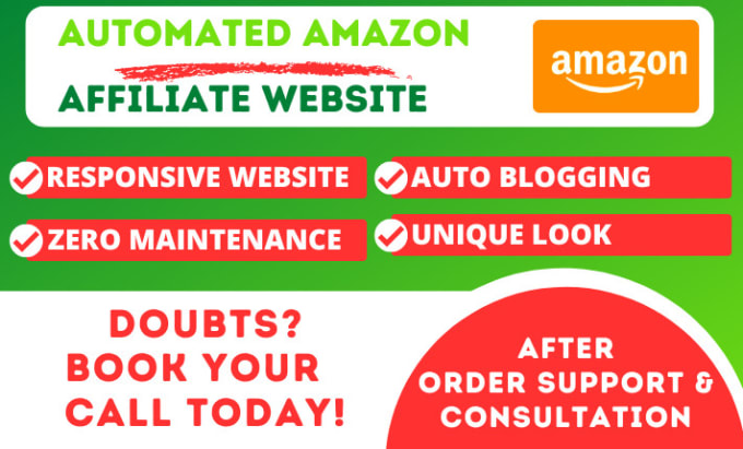 Gig Preview - Make amazon affiliate marketing website