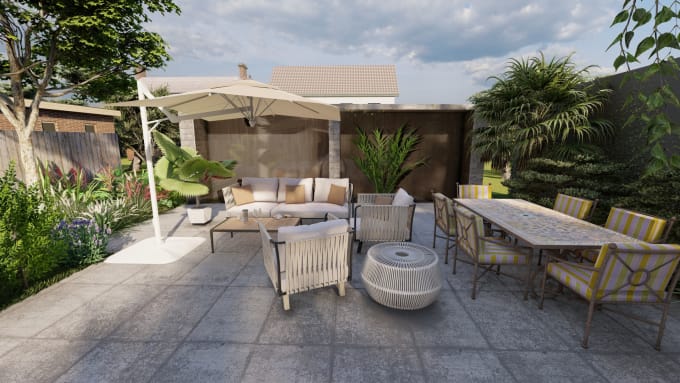 Gig Preview - Design your garden, backyard, swimming pool patio, terrace