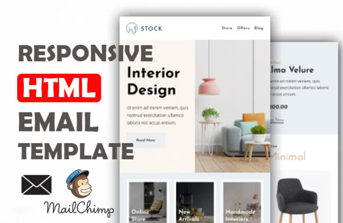 Gig Preview - Design a creative responsive email template