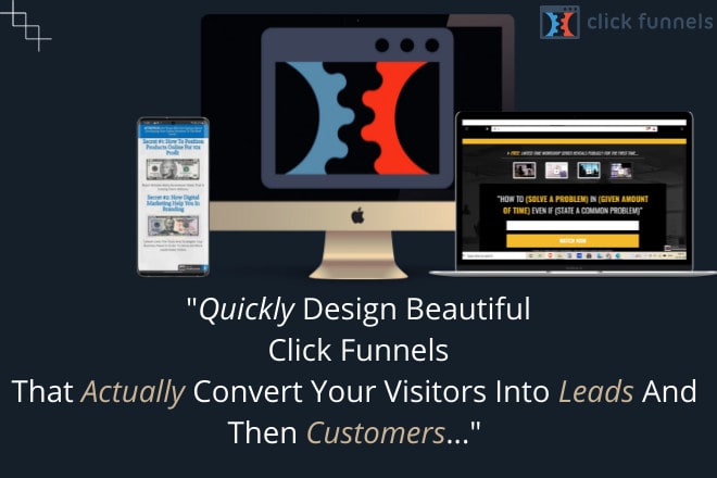 Gig Preview - Our agency will setup membership funnel using clickfunnels and onepager