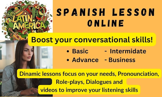 Gig Preview - Be your spanish tutor