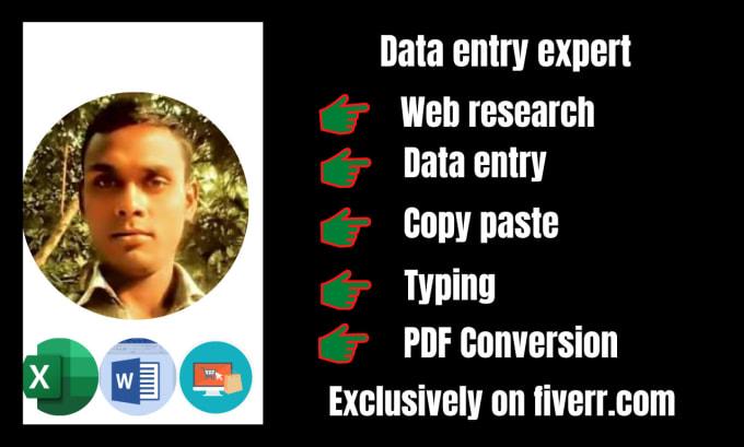 Bestseller - do data entry and data typing job