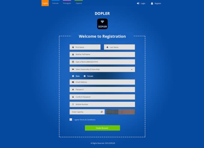 Gig Preview - Create contact, registration forms