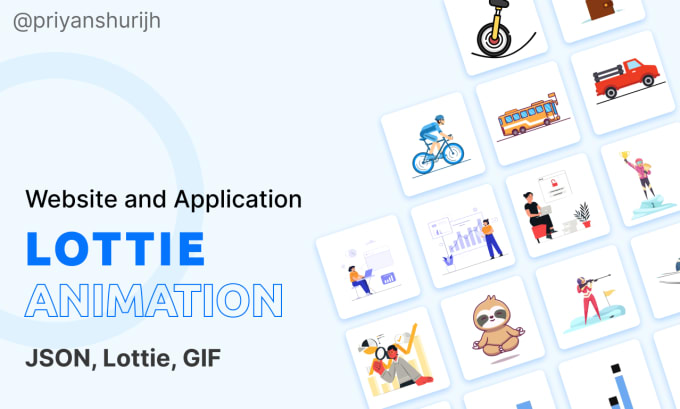 Gig Preview - Make lottie animation for website and mobile apps