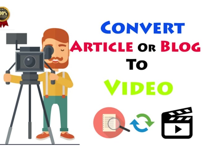 Gig Preview - Convert article to video, blog post or ppt slides to video