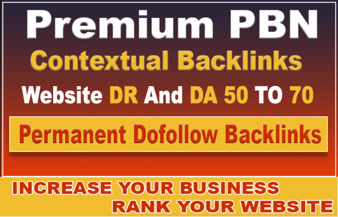 Gig Preview - Make premium DR 70 contextual dofollow backlinks for off page seo