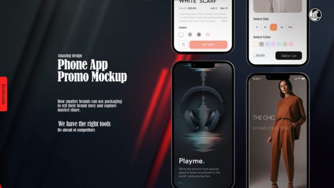 Gig Preview - Design promotional short video with iphone 13 pro mockup for your brand