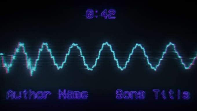 Gig Preview - Create a retro neon music or audio visualizer horizontal or vertical