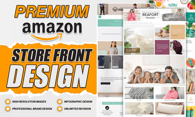 Gig Preview - Create outstanding amazon storefront design for amazon brand store