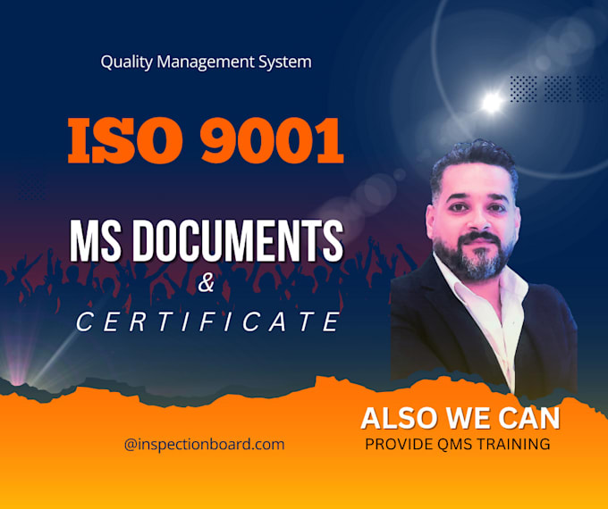 Gig Preview - Provide iso 9001 quality management system