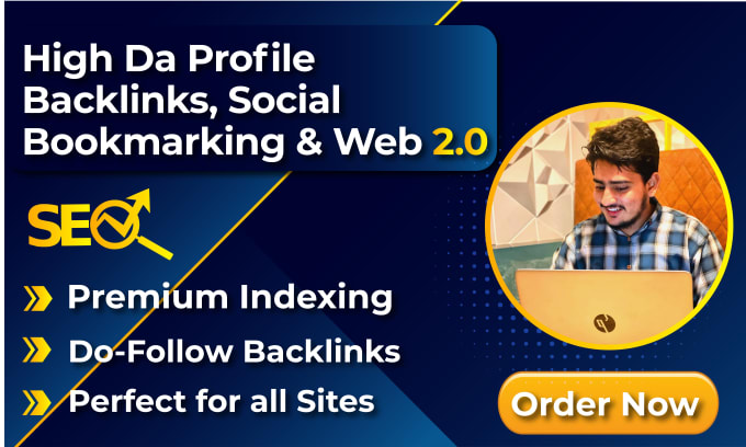 Gig Preview - Create high da profile backlinks, social bookmarking and web 2 0