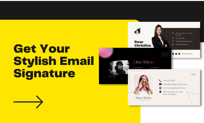 Gig Preview - Create a stylish clickable email signature