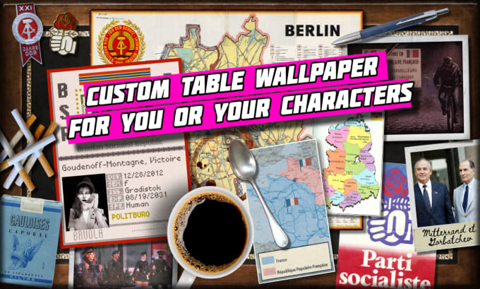 Gig Preview - Create a custom table background wallpaper for you or your characters