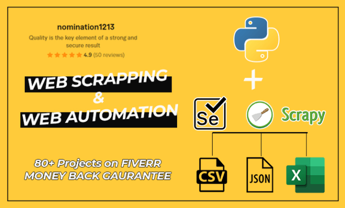 Gig Preview - Do web scrapping and web automation in python