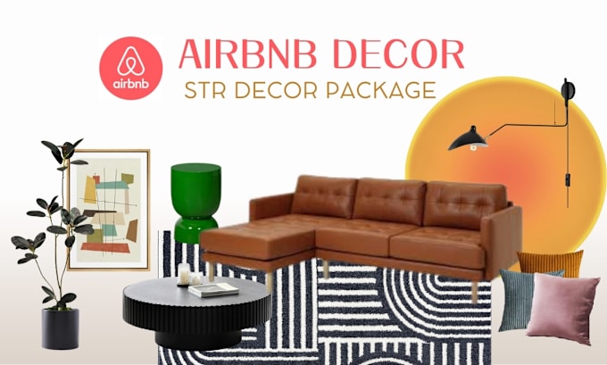 Gig Preview - Interior design your airbnb mood board and shopping list