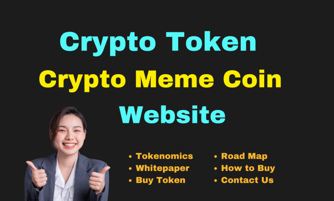 Gig Preview - Create crypto token website, coin,meme,nft,ico landing page wordpress website