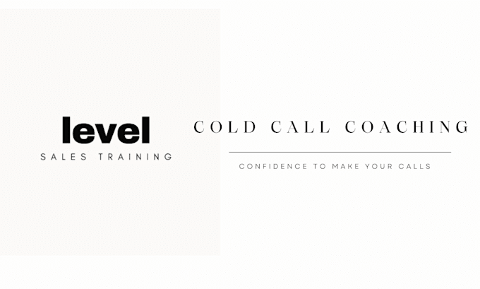 Gig Preview - Coach your cold calls