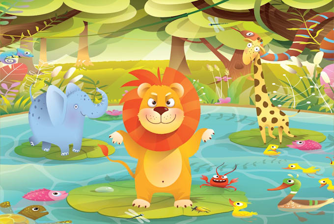 Bestseller - illustrate attractive children story book illustrations