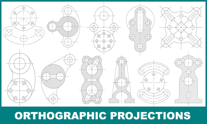 Gig Preview - Convert 2d orthographic projections drawing in autocad