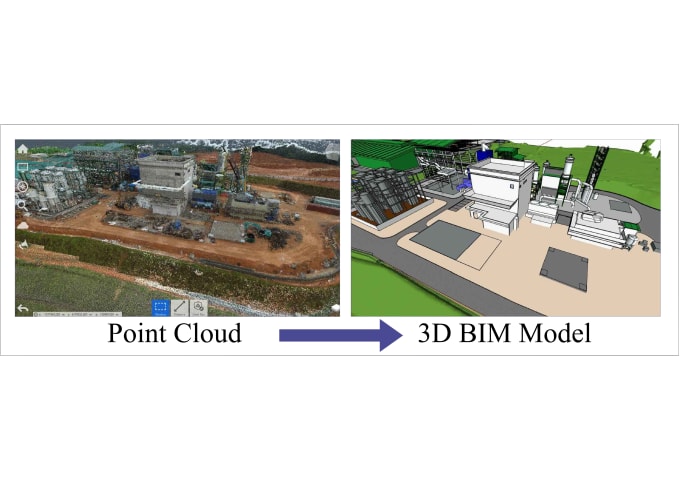 Gig Preview - Convert the point cloud to 2d and 3d autocad and revit