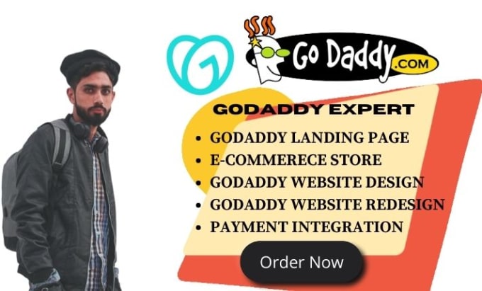 Gig Preview - Design a stunning godaddy website with godaddy builder website