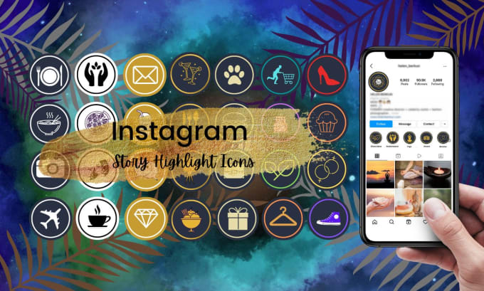 Bestseller - design instagram story highlight cover icons