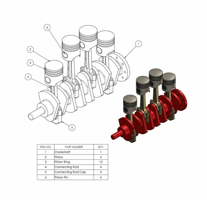 Gig Preview - Do 3d modeling, 2d drawing, cad, simulation, assembling, rendering by catia v5